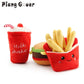 Cute Hamburg Dog Toy BB Plush Pet Toys French Fries Dogs Chew Squeak Toys