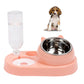 Automatic Pet Feeder Dog Cat Water Food Dispenser Double Cat Dog Bowls Stainless Steel Puppy Pet Supplies Dog Cat Dish Bowl