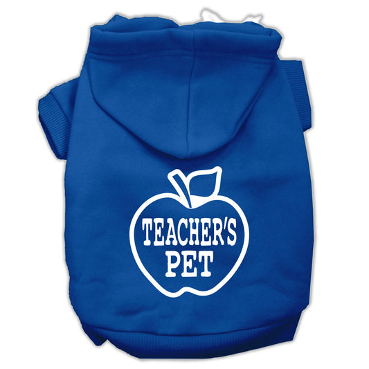 Mirage Pet 62-96 XXLBL Teachers Pet Screen Print Pet Hoodies, Blue