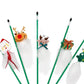 1/3/5PCS Pet Toys Cat Teaser Rod Interactive Funny Cat Rod Christmas series cat toy doll old man reindeer Stick Pet Cat