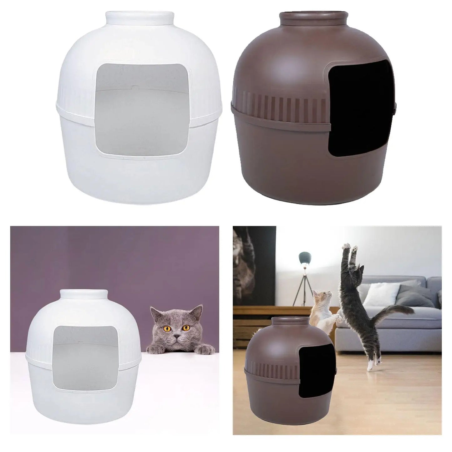 litter Box Plant Litter Boxes Enclosed Cat Litter Box Pet Supplies Cute for Large Cat Small Cat Home Decor Training Gift