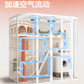 Cat Castle Large  Villa Panoramic Glass Cat Room Luxury  House Household Indoor  Cage Cat Nest