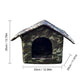 Pets House For Outdoor Cats Dogs Weatherproof Winter Warm Cat Bed Sleep House Water-Resistant Oxford Cloth Houses Pet Accessoris