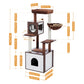 Luxury Cat Tree Condo Cabinet Multi-Layer Cat Tower Natural Sisal Scratching Post for Feline Large Perch Nest 3 Colors Furniture