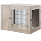 Furniture Style Dog Crate for Medium Large Dogs Indoor Aesthetic Dog Stuff Kennel Modern Decorative Wood Wire Pet House Dog Cage