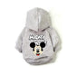 Disney Mickey Mouse Dog Hoodie Pet Cartoon Mickey Minnie Jacket Fall Winter Outdoor Clothes Small And Medium-sized Dog Sweater