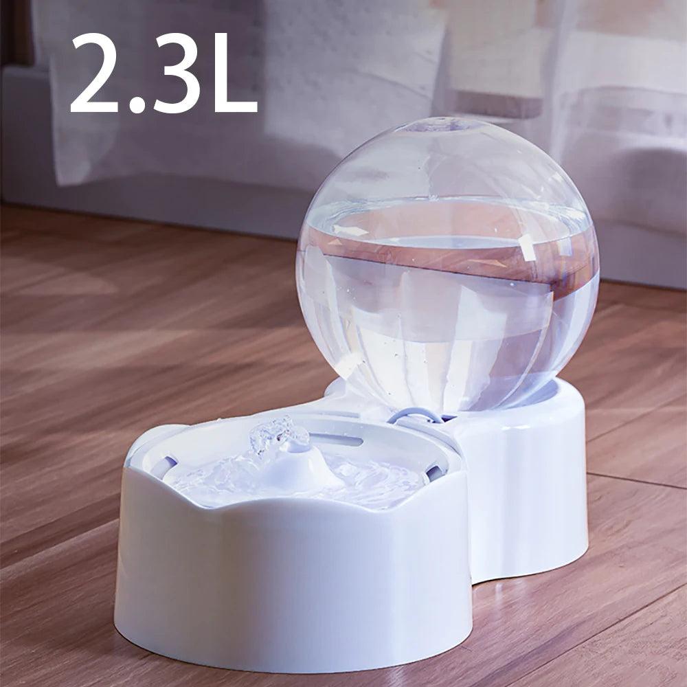 ZYFeeder Pet Automatic Gravity Water Feeder Transparent Visual Gravity Water For Cats or Dogs Induction Water Dispenser Smart