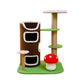 Cat Tree Towers for Large Cats, Pet Interactive Toy, Brown Green Pink Sisal Plush, Lint Flower, Tree Tower, Luxury, Game