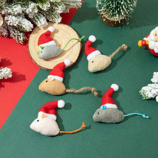 Christmas Pet Supplies Catnip Mouse Catgrass Cat Pick-me-up Toy Anti-depression Cat Toy Cats Cat Toys Interactive Pet Toys