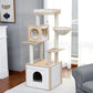 Luxury Cat Tree Condo Cabinet Multi-Layer Cat Tower Natural Sisal Scratching Post for Feline Large Perch Nest 3 Colors Furniture