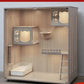 Solid wood cat villa  cage Super luxury indoor house cabinet househouse double-decker three-decker family