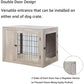 Furniture Style Dog Crate for Medium Large Dogs Indoor Aesthetic Dog Stuff Kennel Modern Decorative Wood Wire Pet House Dog Cage