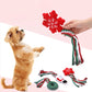 Xmas Pet Dog Plush Noise Chewing Toys Santa Elk Gingerbread Man Donut Cat Dog Christmas Series Cartoon Dog Toys Plush Squeak Toy