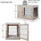 Furniture Style Dog Crate for Medium Large Dogs Indoor Aesthetic Dog Stuff Kennel Modern Decorative Wood Wire Pet House Dog Cage