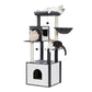 Luxury Cat Tree Condo Cabinet Multi-Layer Cat Tower Natural Sisal Scratching Post for Feline Large Perch Nest 3 Colors Furniture