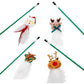 1/3/5PCS Pet Toys Cat Teaser Rod Interactive Funny Cat Rod Christmas series cat toy doll old man reindeer Stick Pet Cat