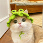 Pet Hat Elastic Cute Refined Cat Hat Puppy Kittens Knitted Hat Party Photo Shoot Props Decoration Animal Accessories