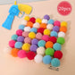 20PCS Cat Toy Interactive High Fun Toy Gun Plush Ball Firing Gun Silent Polyester High Bounce Ball Fun Cat Stick