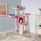 42'' Cat Tree Cat Tower with Condo & Basket Perch Platform, Pink,Cat Supplies,  Cat Toys, So That Cats Can Play Happily At Home