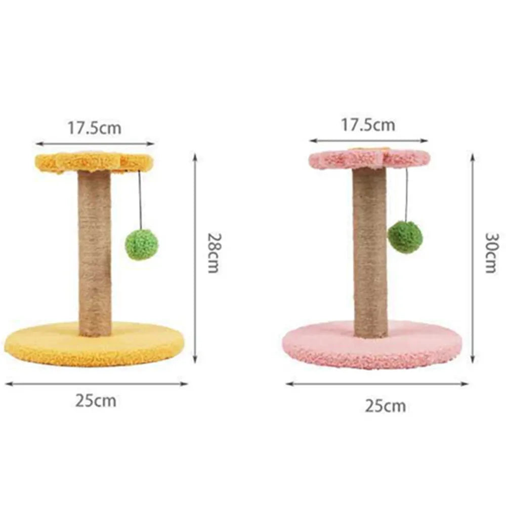 Sisal Cat Tree with Scratching Post Kitten Pet Scratcher Tower Toy with Ball Cats Scratch Trees Climbing Tower Sofa Protector