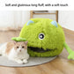 New Product Pet Bed Winter Warm Cat's Nest Plush Monster Pet Villa Detachable Washable Semi Enclosed Cats Den Cartoon Pets House