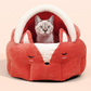 Funny Fox Shape Pet Cat Bed House Cozy Dog Cat Mat Bed Warm Durable Portable Pet Basket Kennel Dog Cushion Cat Supplies