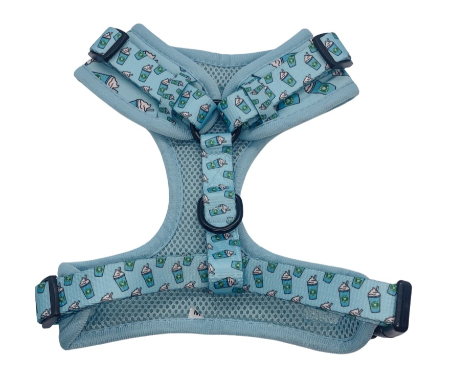 Pupshake Blue Adjustable Harness