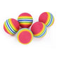 1Set Fun Rainbow Ball Cat Toy Colorful Ball Interactive Pet Kitten