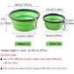 1000ML Pet Bowl Folding Silicone Travel Dog Bowls Walking Portable Water Bowl For Small Medium Dogs Cat Bowls Pet Eating Dishes - Go Bagheera