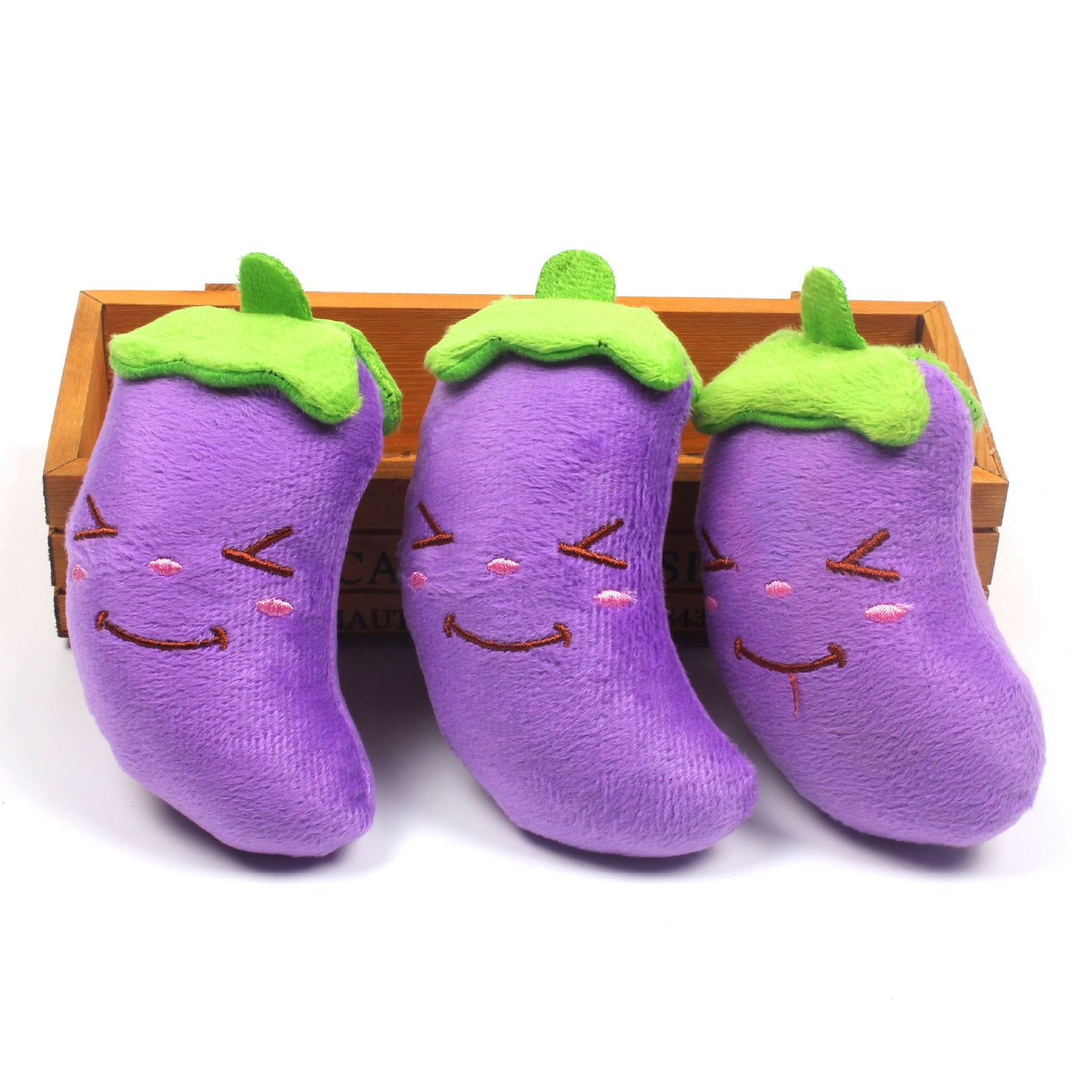 Pet Supplies Plush Toy Simulation Eggplant - Go Bagheera