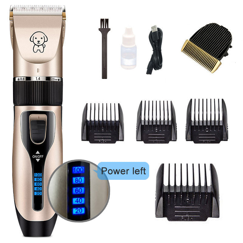 Rechargeable Professional Hair Clipper (Pet/Cat/Dog/Rabbit) Hair Trimmer Dog Hair Clipper Grooming Shaver Set Pets Haircut Tool - Go Bagheera