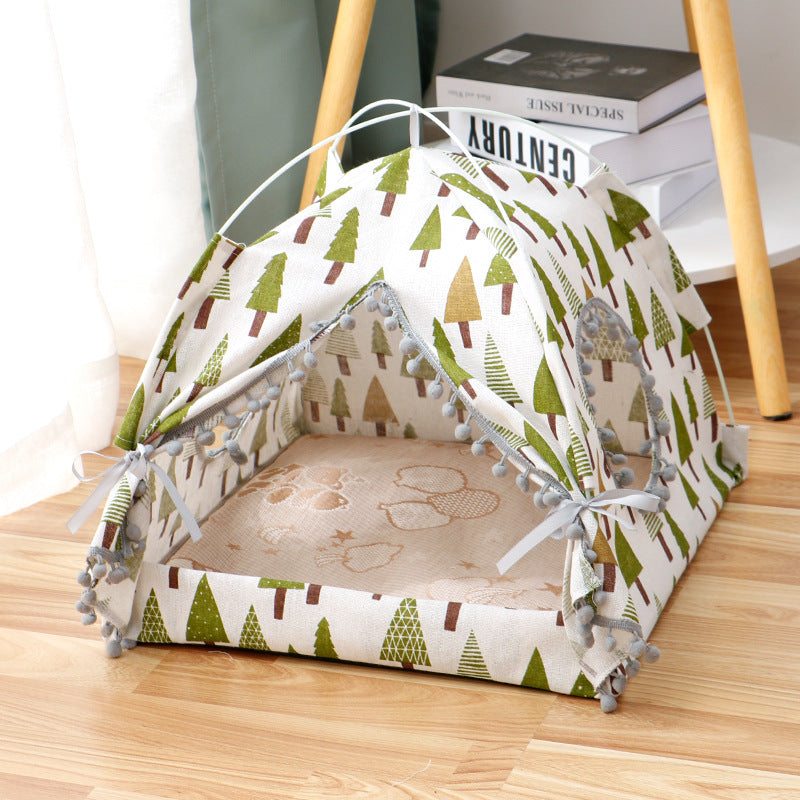 Cat Tent Cat Cat House Enclosed Pet Bed - Go Bagheera