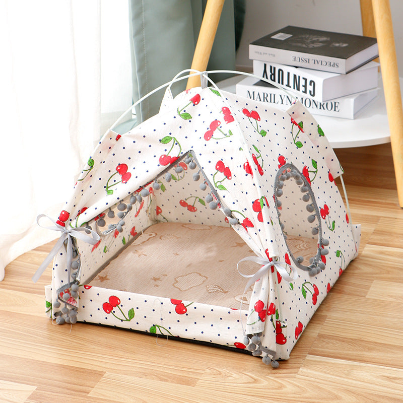 Cat Tent Cat Cat House Enclosed Pet Bed - Go Bagheera