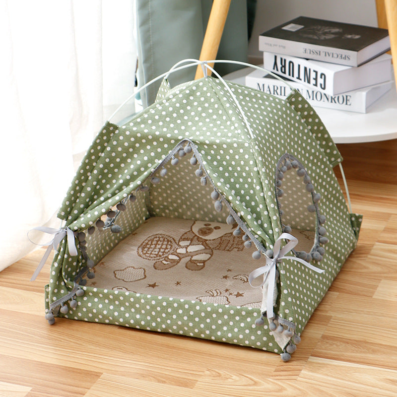 Cat Tent Cat Cat House Enclosed Pet Bed - Go Bagheera