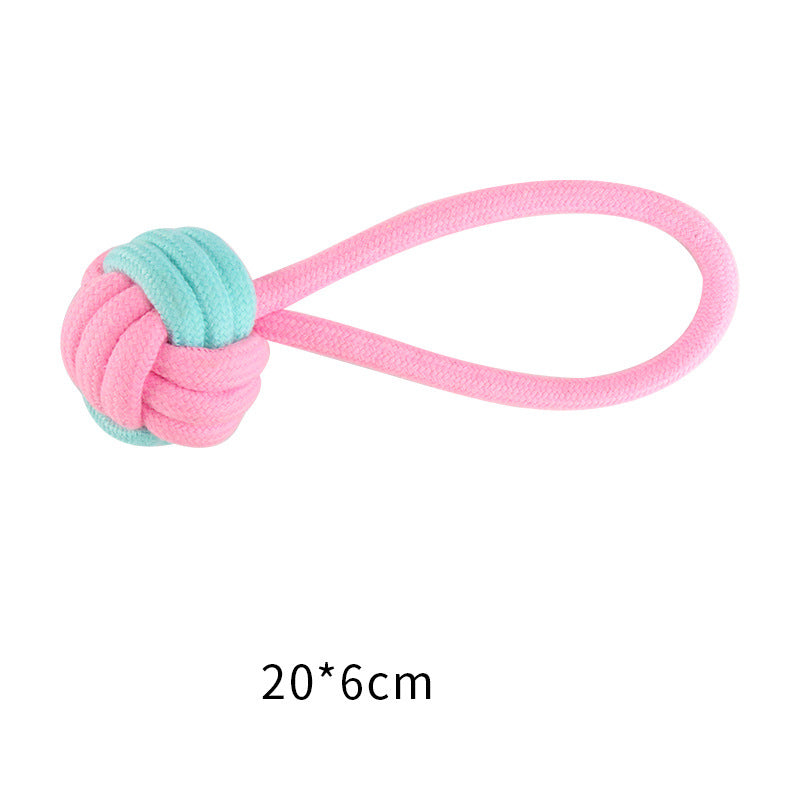 Pet Cotton Knot Toys Combination Biting Molar Dog Toys Pet Toys - Go Bagheera