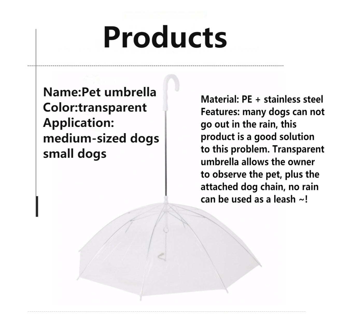 Pet Umbrella Leash - Go Bagheera