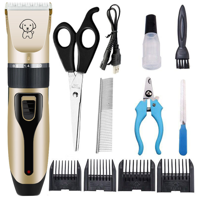 Rechargeable Professional Hair Clipper (Pet/Cat/Dog/Rabbit) Hair Trimmer Dog Hair Clipper Grooming Shaver Set Pets Haircut Tool - Go Bagheera