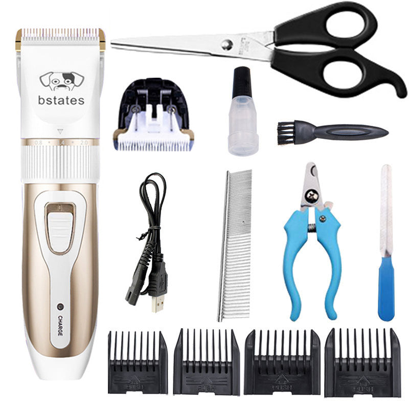 Rechargeable Professional Hair Clipper (Pet/Cat/Dog/Rabbit) Hair Trimmer Dog Hair Clipper Grooming Shaver Set Pets Haircut Tool - Go Bagheera