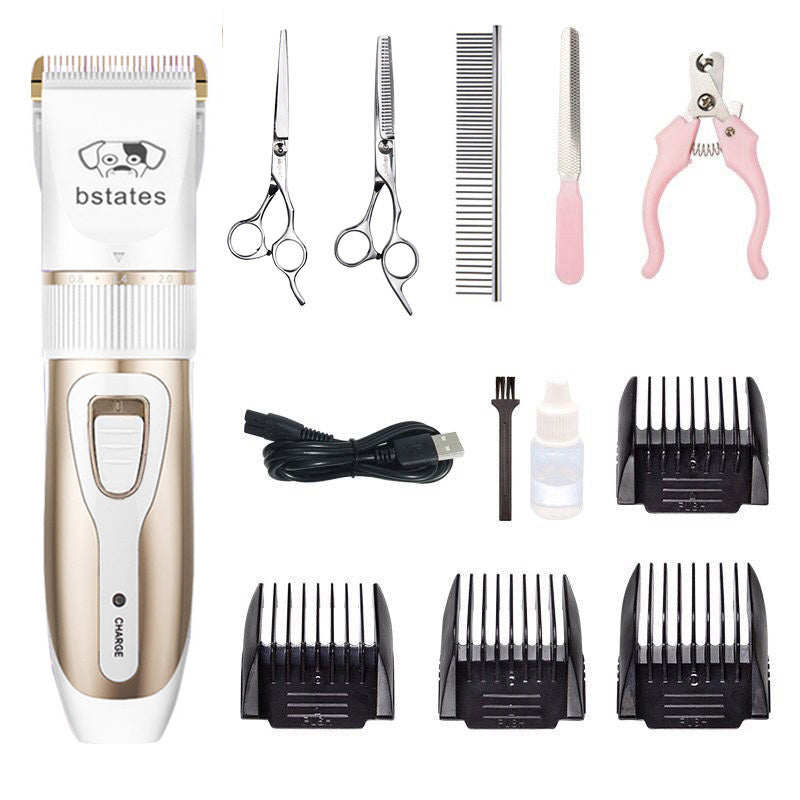 Rechargeable Professional Hair Clipper (Pet/Cat/Dog/Rabbit) Hair Trimmer Dog Hair Clipper Grooming Shaver Set Pets Haircut Tool - Go Bagheera