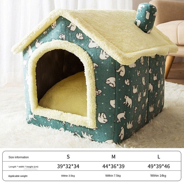 Foldable Deep Sleep Pet Cat House - Go Bagheera