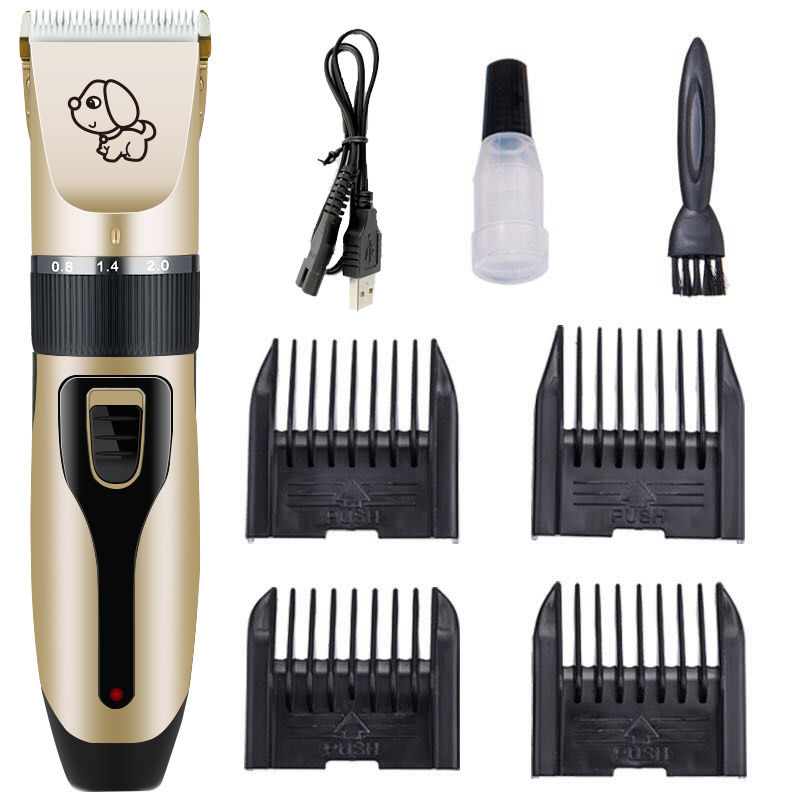 Rechargeable Professional Hair Clipper (Pet/Cat/Dog/Rabbit) Hair Trimmer Dog Hair Clipper Grooming Shaver Set Pets Haircut Tool - Go Bagheera