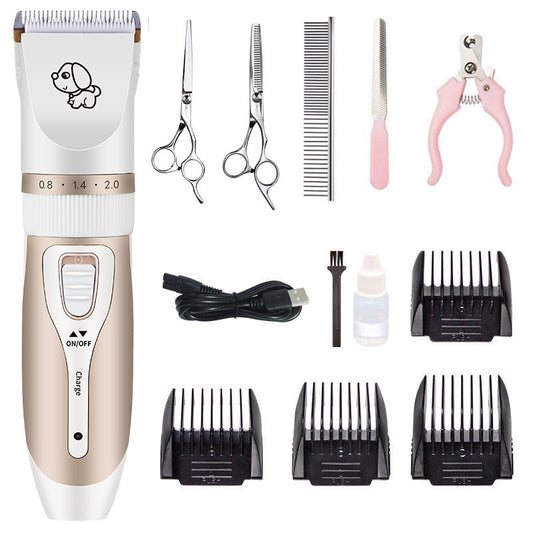 Rechargeable Professional Hair Clipper (Pet/Cat/Dog/Rabbit) Hair Trimmer Dog Hair Clipper Grooming Shaver Set Pets Haircut Tool - Go Bagheera