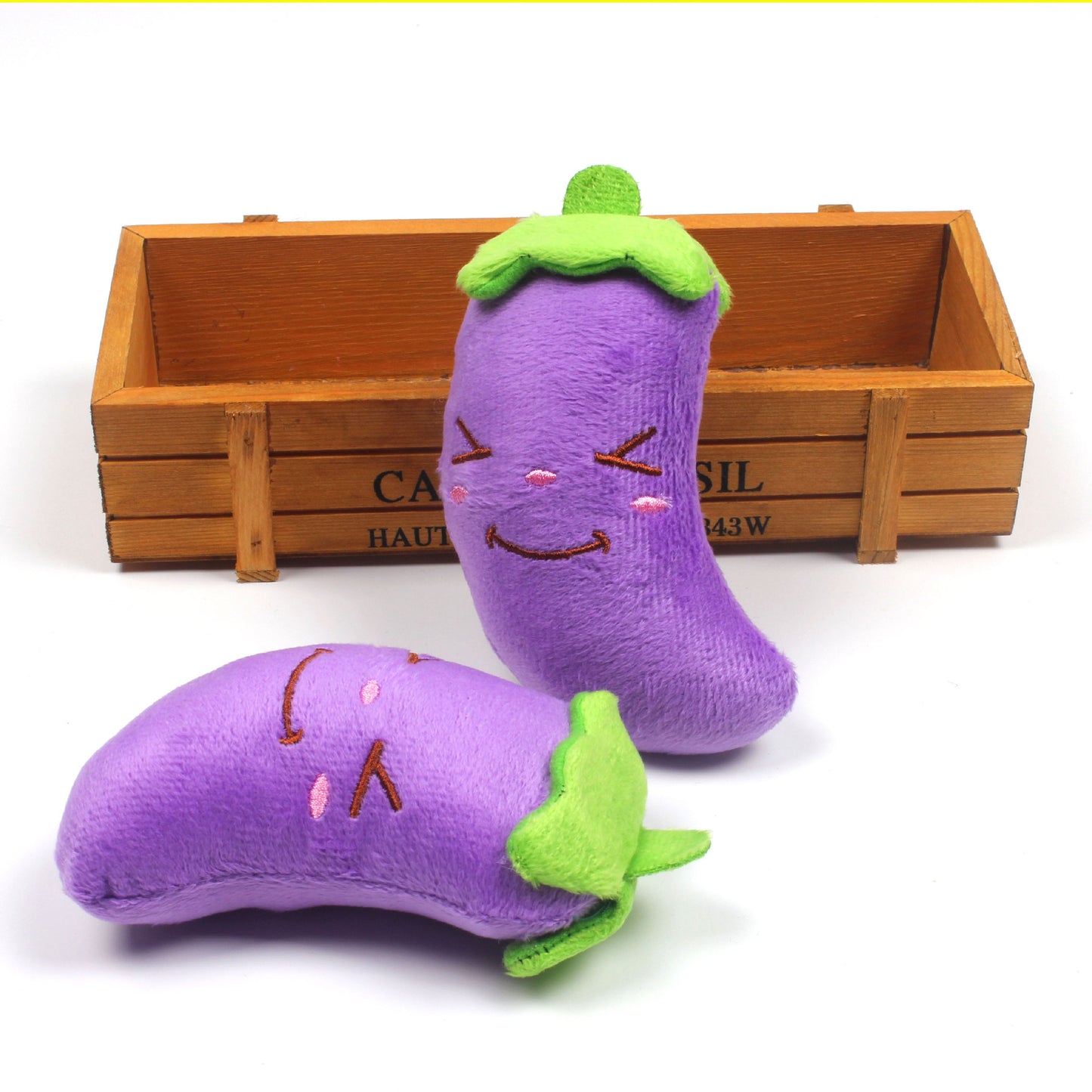 Pet Supplies Plush Toy Simulation Eggplant - Go Bagheera