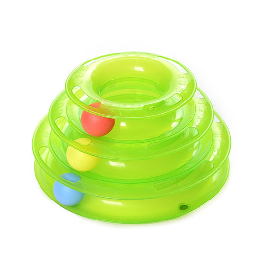 Three Levels pet cat toy Tower Tracks Disc - Go Bagheera