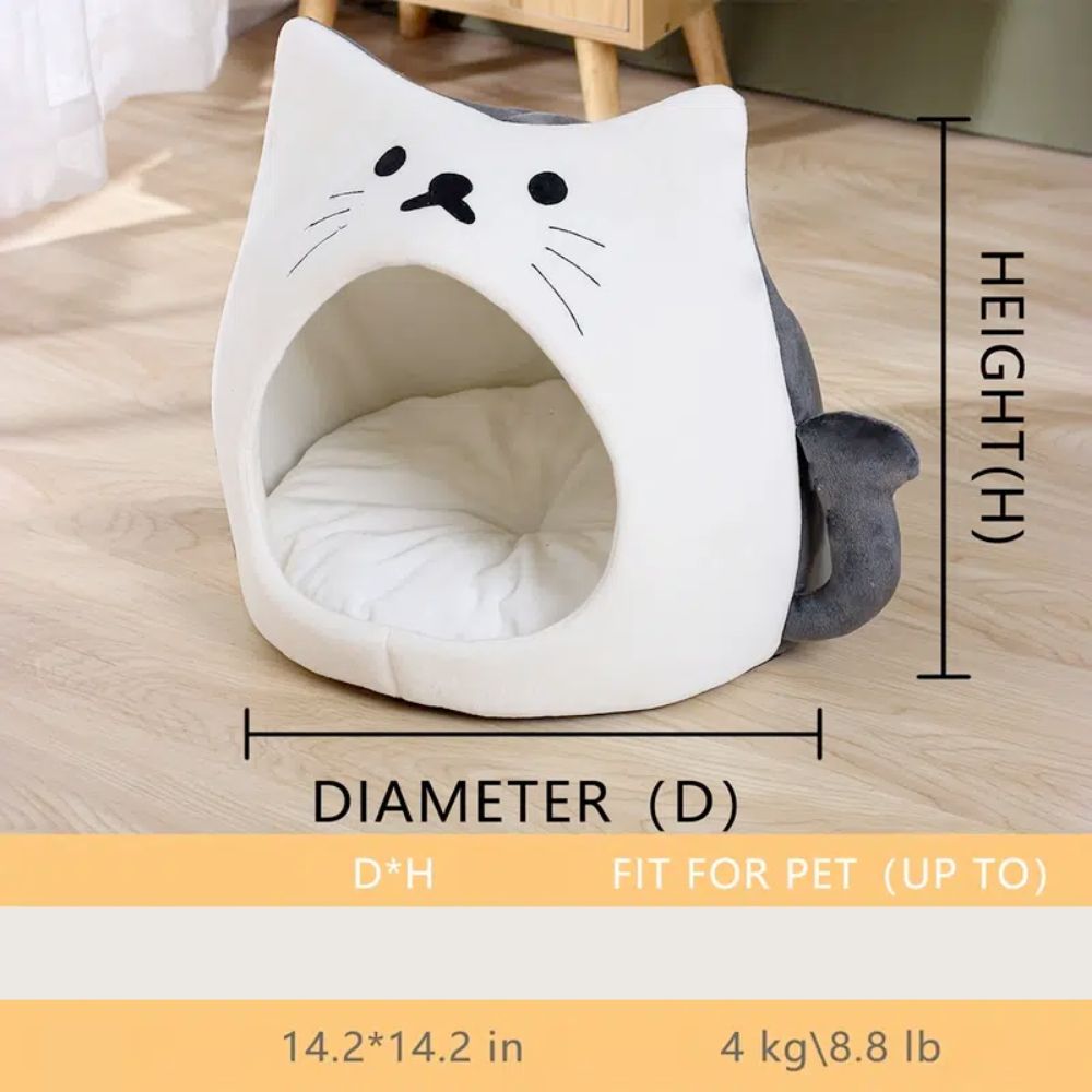 Adorable Cat Shape Pet House - Go Bagheera