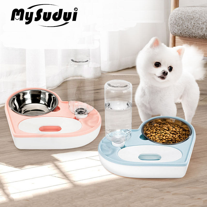 2 In 1 Pet Water Food Bowl - Go Bagheera