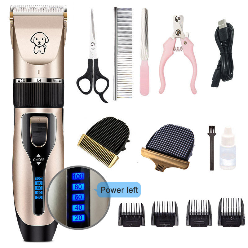 Rechargeable Professional Hair Clipper (Pet/Cat/Dog/Rabbit) Hair Trimmer Dog Hair Clipper Grooming Shaver Set Pets Haircut Tool - Go Bagheera