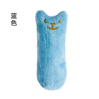 Teeth Grinding Catnip Toys Funny Interactive Plush Cat Toy Pet Kitten Chewing Vocal Toy Claws Thumb Bite Cat mint For Cats hot - Go Bagheera