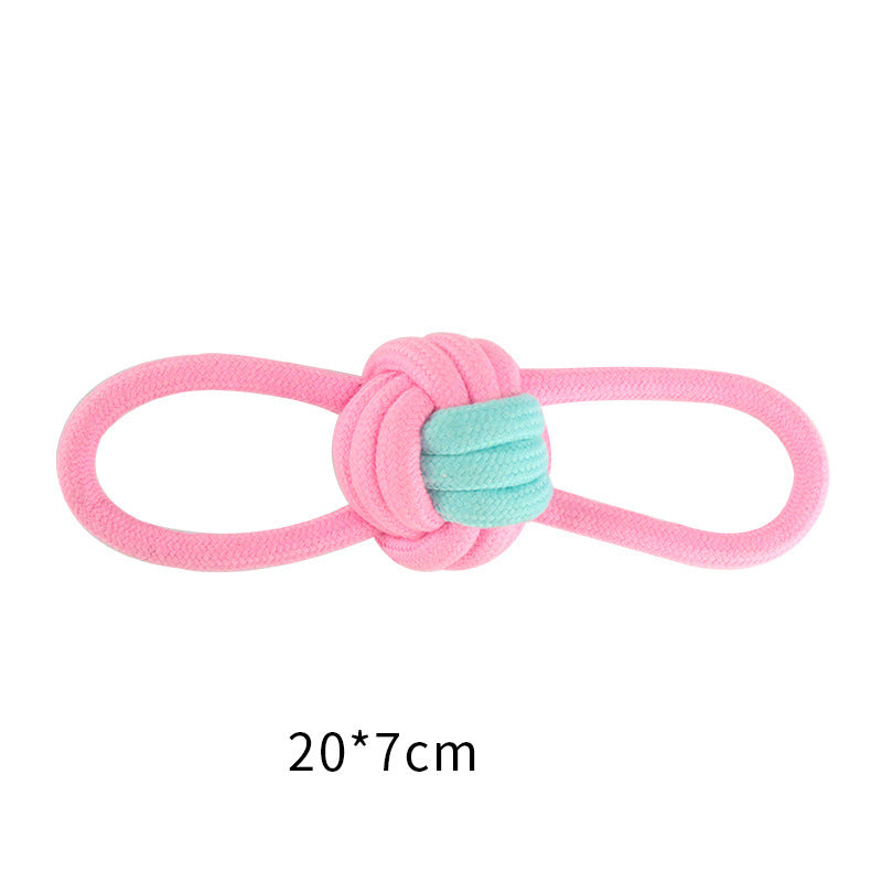 Pet Cotton Knot Toys Combination Biting Molar Dog Toys Pet Toys - Go Bagheera