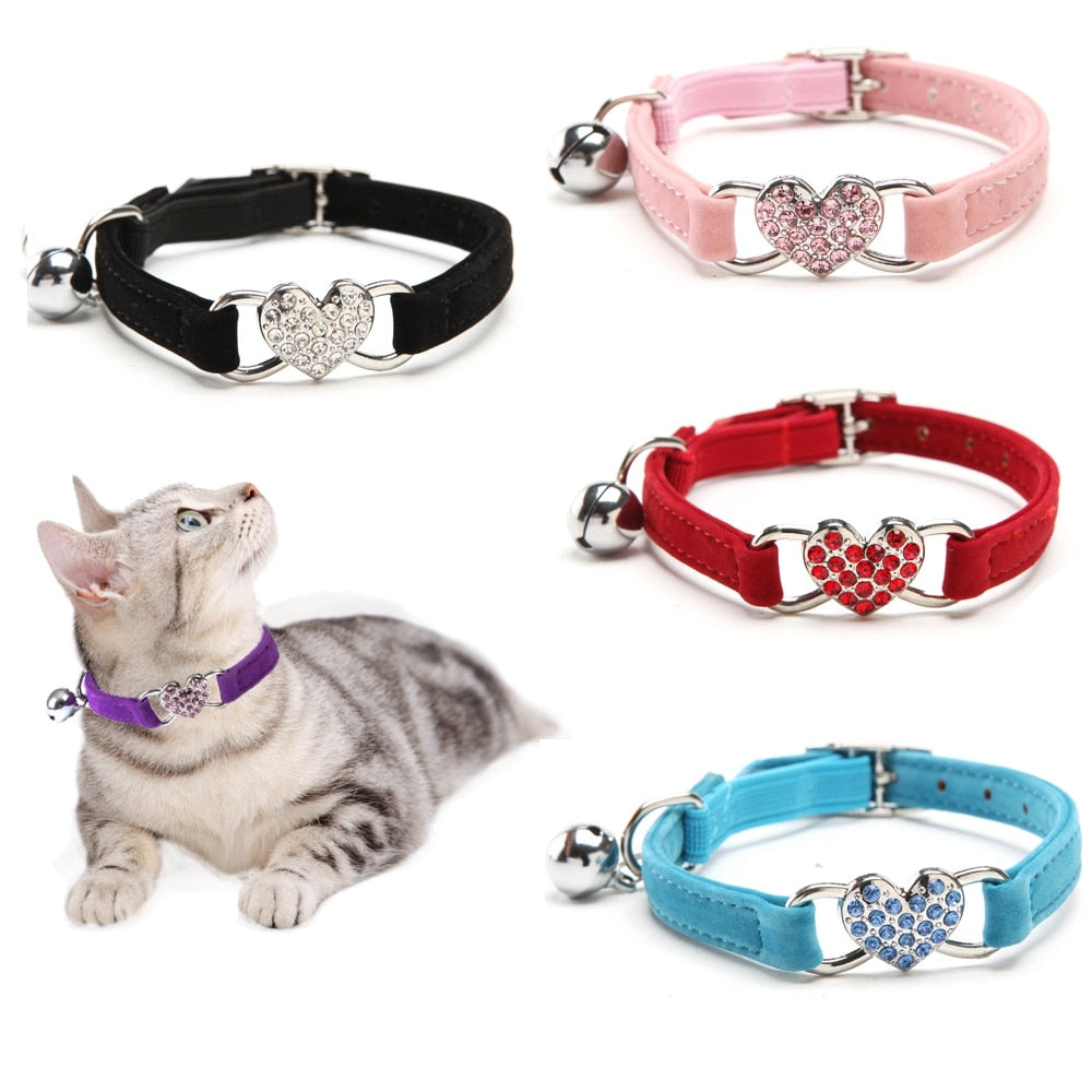 Cat Collar With Bell Collar For Cats Kitten Puppy Leash Collars For Cats Dog Chihuahua Pet Cat Collars Leashes Lead Pet Supplies - Go Bagheera